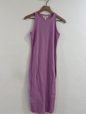 Open Edit Lavender Tank Midi Dress